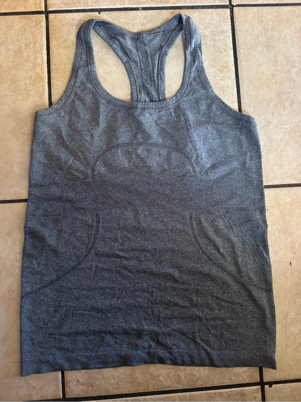 lululemon athletica Heather Charcoal Racerback Tank - Picture 3 of 10